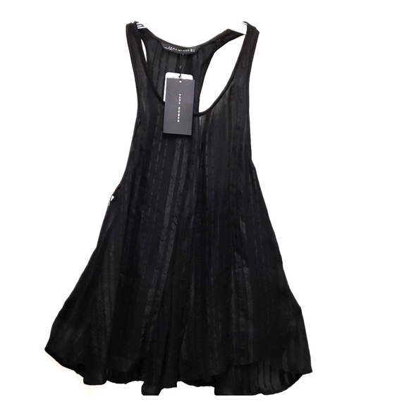 Zara Tops - 😊Zara Womens Striped Sheer Tank Top